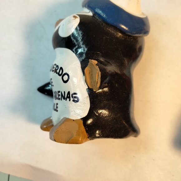Penguin Figurines Punta Arenas Chile Souvenir  VTG Shabby Distressed  Lot 2 - Picture 8 of 9
